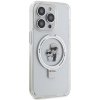 Karl Lagerfeld KLHMP15LHMRSKCH iPhone 15 Pro  6.1 biały/white hardcase Ring Stand Karl&Choupettte MagSafe